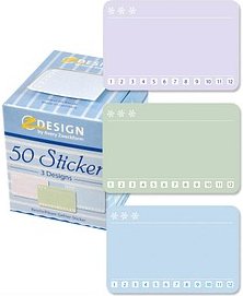 Thumbnail - AVERY Zweckform Tiefkühletiketten 56822 Eiskristalle 58,0 x 38,0 mm, 50 Etiketten