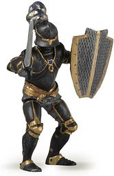 papo Fantasy/Mittelalter 39275 Ritter mit schwarzer Rüstung Spielfigur