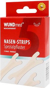 WUNDmed® Pflaster Nasen-Strips 02-095 beige 1,9 x 6,6 cm, 5 St.