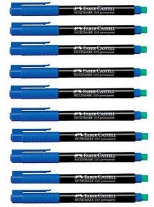 FABER-CASTELL MULTIMARK 1513 Folienstifte blau 0,6 mm permanent, 10 St.