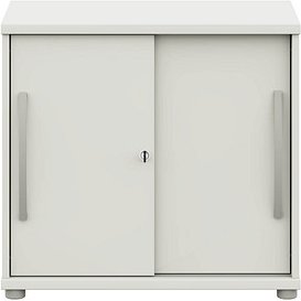 röhr Schiebetürenschrank Techno, 019-243-9010-90-90-B1 weiß 1 Fachboden 80,6 x 43,0 x 72,0 - 78,0 cm