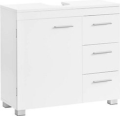 VASAGLE Waschbeckenunterschrank weiß 70,0 x 30,0 x 64,0 cm
