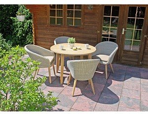 Thumbnail - Garden Pleasure Sitzgruppe Arvada taupe, braun Kunststoff, Holz, 9-teilig