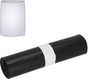 Thumbnail - DEISS Müllbeutel 50,0 l schwarz 60 µm, 25 St.