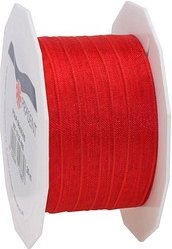 PRÄSENT Geschenkband Four Seasons seidenmatt rot 10,0 mm x 25,0 m