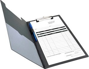 RAPESCO® Klemmbrettmappe VFDCB0B3 DIN A4 schwarz Karton, 1 St.