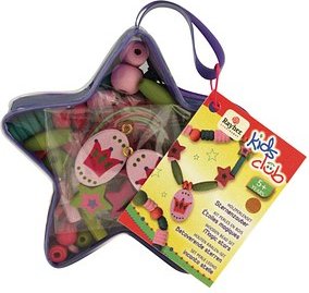 Rayher Bastelset Holzperlen Sternenzauber rosa/grün