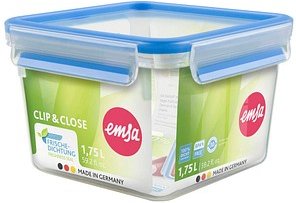 Thumbnail - emsa Frischhaltedose CLIP & CLOSE 11,1 cm hoch transparent 1,75 l, 1 St.
