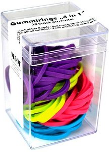 M&M Gummiringe farbsortiert 0,3 cm, Ø 3,8 cm, 80 St.