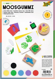 folia Moosgummi Basic selbstklebend mehrfarbig 7 St.