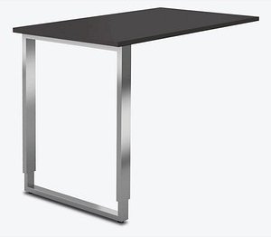 Kerkmann Anbautisch höhenverstellbar Yukon anthrazit rechteckig 100,0 x 80,0 x 68,0 - 82,0 cm