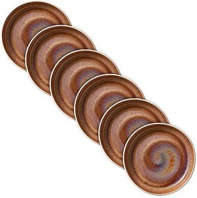 Thumbnail - HEART & SOUL Teller Perfect Match Oyster braun Ø 21,0 cm, 6 St.
