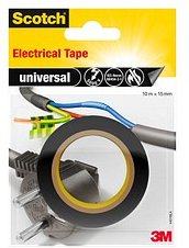 Scotch universal Electrical Tape Isolierband schwarz 15,0 mm x 10,0 m 1 Rolle