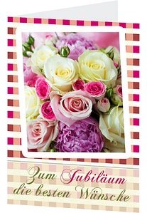 LUMA Jubiläumskarte Rosen DIN B6