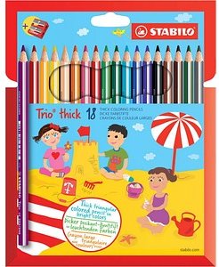 STABILO Trio® Swano Buntstifte farbsortiert, 18 St.