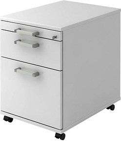 Thumbnail - HAMMERBACHER Solid AC20 Rollcontainer weiß 3 Auszüge 42,8 x 58,0 x 59,0 cm