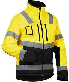 Thumbnail - BLAKLÄDER® unisex Warnjacke 4900 gelb, schwarz Größe L