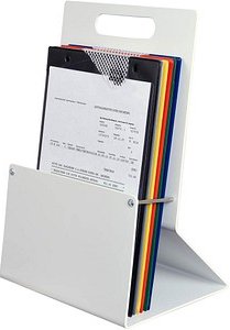 EICHNER Tischprospekthalter grau DIN A4