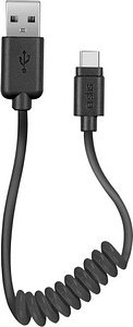 sbs USB 2.0 A/USB C Kabel 0,17 - 0,50 m schwarz, 1 St.