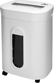 Thumbnail - LMG AS1060MQ Aktenvernichter mit Partikelschnitt P-5, 2 x 12 mm, bis 10 Blatt, weiß