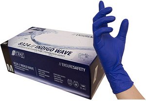 NITRAS MEDICAL unisex Einmalhandschuhe INDIGO WAVE dunkelblau Größe M, 100 St.
