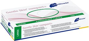 Thumbnail - Meditrade® unisex Einmalhandschuhe Gentle Skin® compact+ weiß Größe L, 100 St.