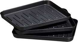 relaxdays Schuhabtropfschale schwarz 35,0 x 27,0 cm