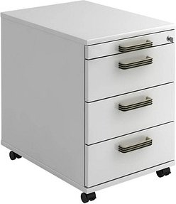 HAMMERBACHER Unni SE1 Rollcontainer weiß 4 Auszüge 42,8 x 58,0 x 59,0 cm