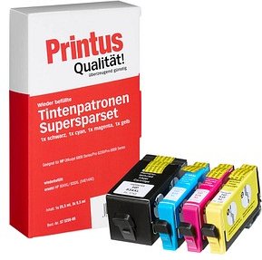 Printus schwarz, cyan, magenta, gelb Druckerpatronen kompatibel zu HP 934XL/935XL (X4E14AE), 4er-Set