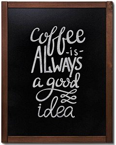 Showdown® Displays Kreidetafel Natura 70,0 x 90,0 cm Dark Wood