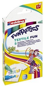 edding Funtastics Textilmarker farbsortiert 2,0 - 5,0 mm, 5 St.