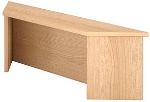 Thumbnail - HAMMERBACHER Thekenaufsatz Prokura gerade, eiche 108,0 x 32,0 x 35,0 cm