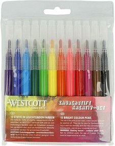 WESTCOTT Airbrush-Stifte farbsortiert, 12 St.