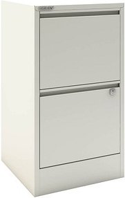 BISLEY Home Hängeregistraturschrank verkehrsweiß 2 Schubladen 41,3 x 40,0 x 67,2 cm