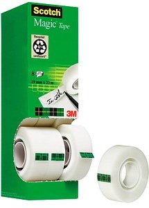 Scotch Magic™ Tape Klebefilm matt 19,0 mm x 33,0 m 8 Rollen