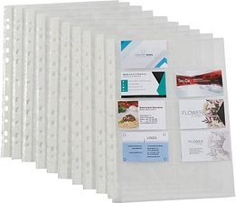 10 Lands Visitenkartenhüllen DIN A4 glasklar glatt 0,08 mm