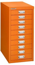 BISLEY MultiDrawer™ L2910 Schubladenschrank orange 10 Schubladen 27,8 x 38,0 x 59,0 cm
