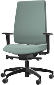 Dauphin Bürostuhl Indeed operator Stoff grün, Gestell schwarz