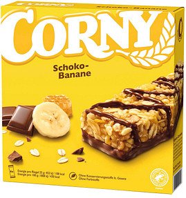 CORNY Schoko-Banane Müsliriegel 6 Riegel