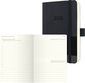 SIGEL Taschenkalender Conceptum 2026 schwarz