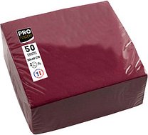PROnappe Servietten bordeaux 2-lagig 20,0 x 20,0 cm, 50 St.