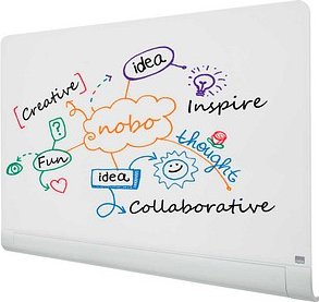 nobo Glas-Magnettafel Impression Pro 126,0 x 71,0 cm weiß