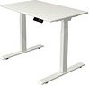 Kerkmann Move 1 stable elektrisch höhenverstellbarer Schreibtisch weiß rechteckig, T-Fuß-Gestell weiß 100,0 x 60,0 cm