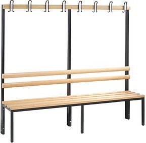 Thumbnail - CP Garderobenbank mit Haken Basic 8052-100 S10000 buche Holz 196,0 cm