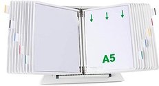 Thumbnail - tarifold Sichttafelsystem 435202 DIN A5 weiß mit 20 St. Sichttafeln, 1 St.