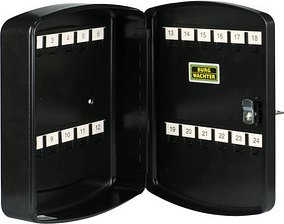 Thumbnail - BURG WÄCHTER 24 S Schlüsselkasten schwarz mit 24 Haken, Zylinderschloss, 20,0 x 7,5 x 25,5 cm, 1 St.