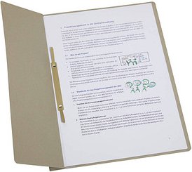 Ösenhefter Karton grau DIN A4, halber Deckel, 1 St.