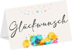 LUMA Glückwunschkarte LU2667 DIN B6, 1 St.