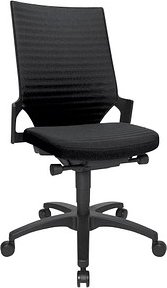 Topstar Bürostuhl Autosynchron®-2, AU2000 BI0 Stoff schwarz, Gestell schwarz