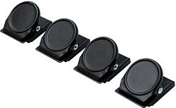 ALLboards Magnet schwarz, Metall 3,5 x 3,0 cm, 4 St.